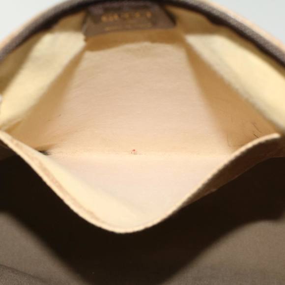 GUCCI GG Plus Canvas Web Sherry Line Tote Bag Beige Red Green Auth ep1048 - Picture 12 of 16